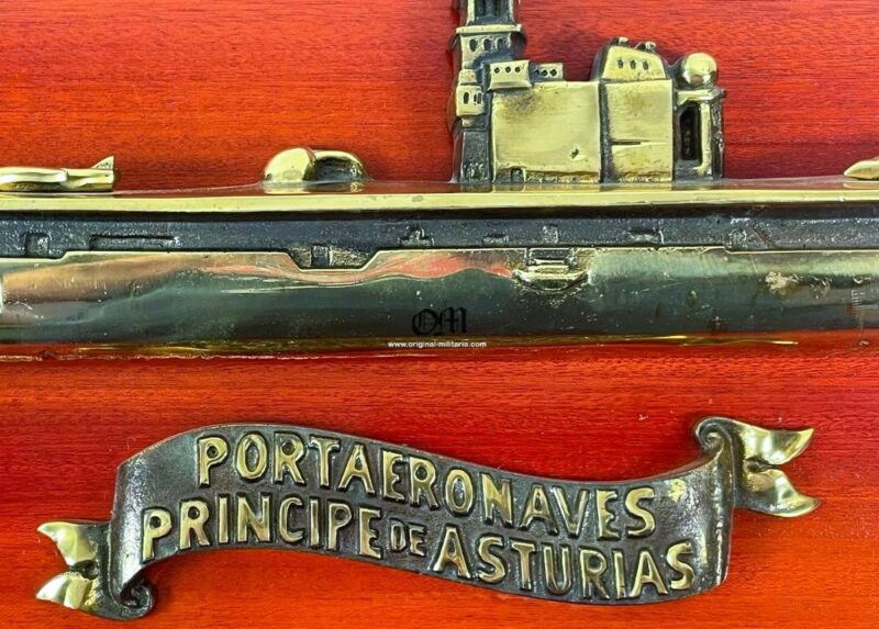 METOPA DE LUJO EN BRONCE MACIZO PORTAERONAVES "PRÍNCIPE DE ASTURIAS” - Imagen 2