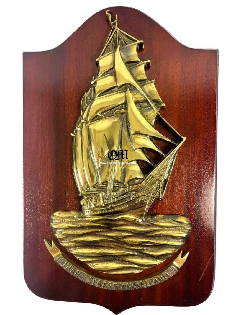 METOPA DE LUJO EN BRONCE MACIZO DEL BUQUE ESCUELA ”JUAN SEBASTIÁN ELCANO”