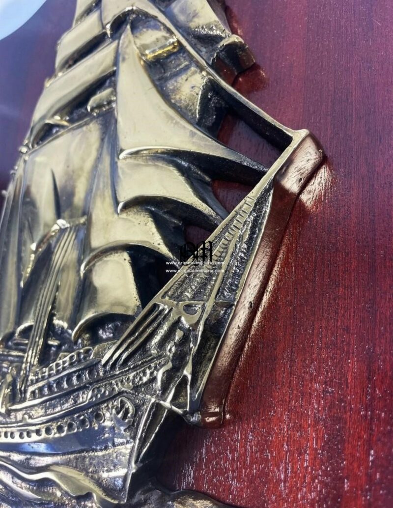 METOPA DE LUJO EN BRONCE MACIZO DEL BUQUE ESCUELA ”JUAN SEBASTIÁN ELCANO” - Imagen 3