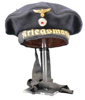 Kriegsmarine "Donald Duck" Cap a removable crown Named, by "J.P. MOL, BREDA (HOLLAND), Circa 1941