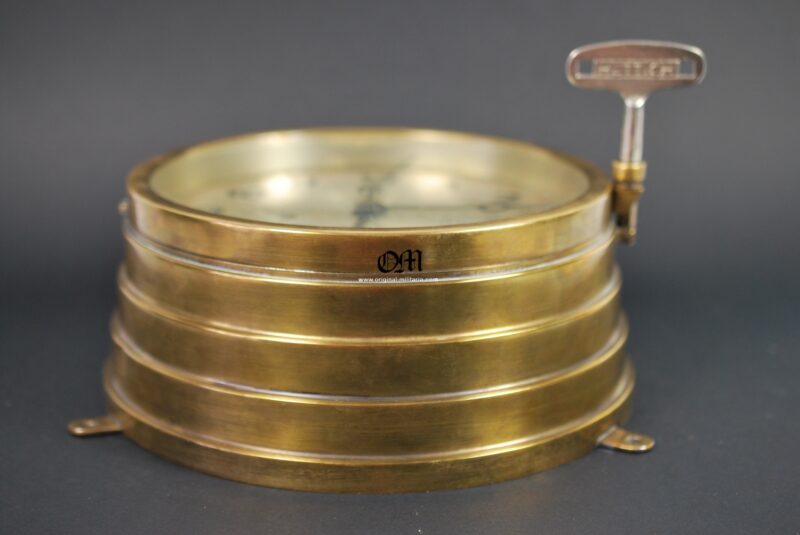 Reloj de Mamparo de Ocho días para Submarinos de la Kriegsmarine de la Firma "Junghans". Modelo Temprano por el número de serie, circa 1940/41 - Imagen 9
