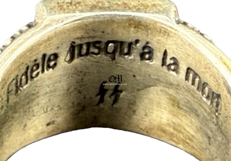 Sello de Plata posiblemente para un Miembro de la 33.ª División de Granaderos SS Voluntarios "Charlemagne" - Imagen 4