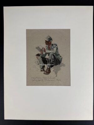 Original Sketch on Paper Using a Mixed Media by "Werner Horn"