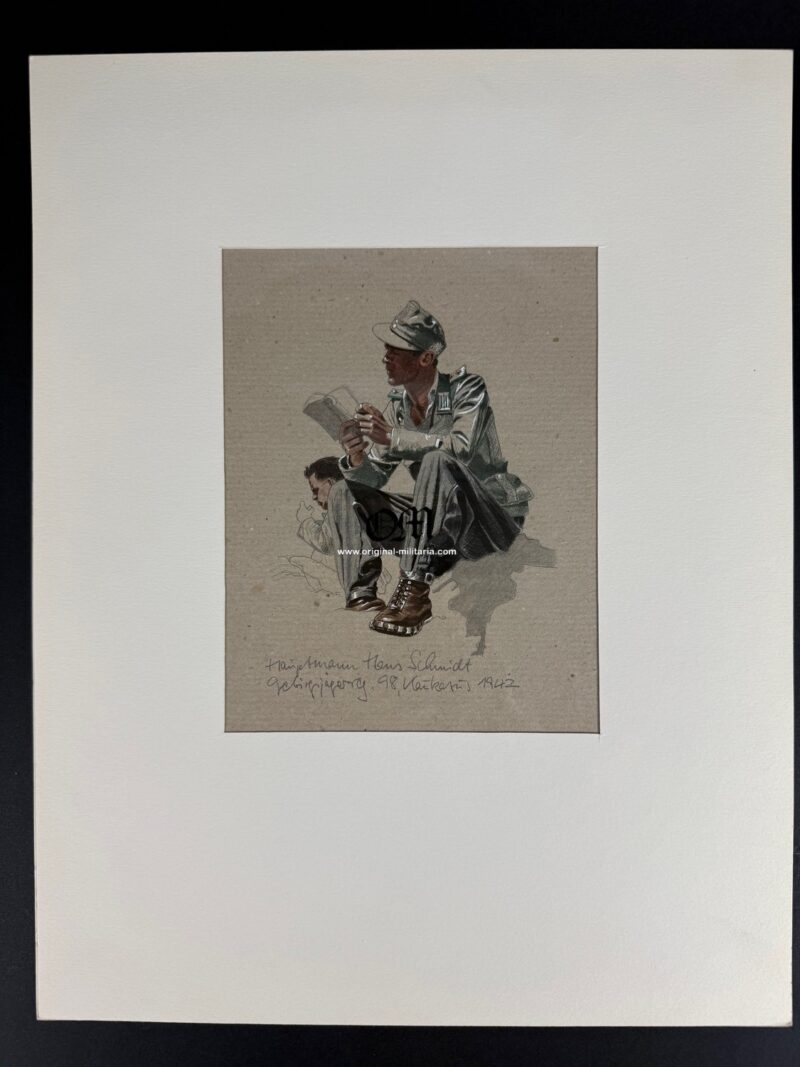Wehrmacht/ Boceto original en Técnica Mixta de «Werner Horn»