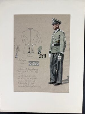 Original Sketch on Paper Using a Mixed Media by “Werner Horn”