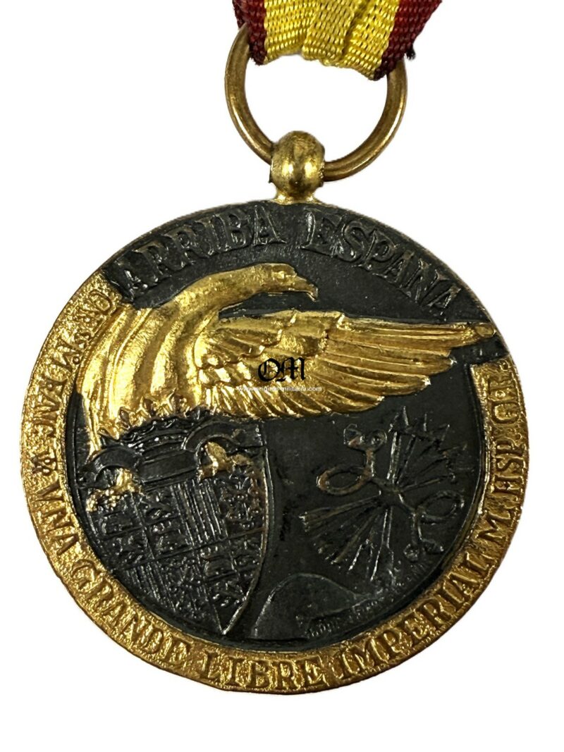 Spain/ Vanguard Campaign Medal (1936-1939). Egaña Marked Model. Without "Pineapple" or "Torch" - Image 4