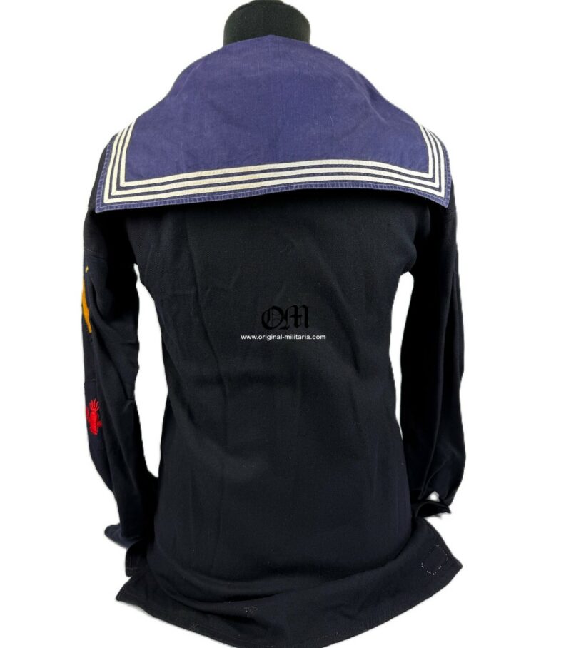 Kriegsmarine Blue Jumper Shirt with Collar Dickie, Named - Image 7