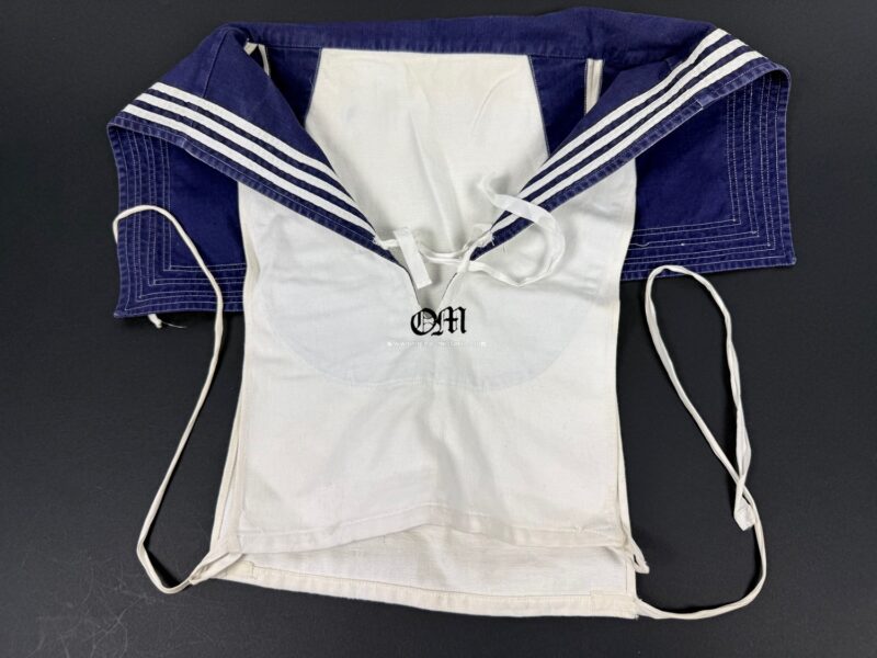 Kriegsmarine Blue Jumper Shirt with Collar Dickie, Named - Image 11