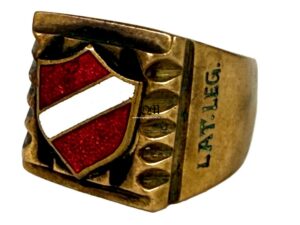 Waffen SS/ Anillo del «Capitán Janis Butkus» de la SS Latvia Legión en 1944