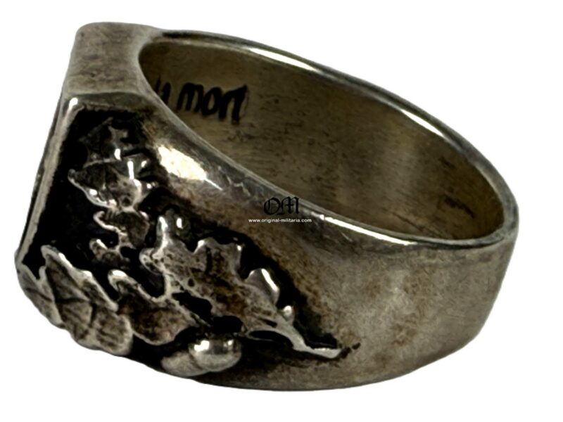Silver SS Ring possibly for a Member of the 33rd SS Volunteer Grenadier Division "Charlemagne" - Image 3