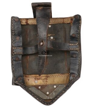 Wehrmacht/Second Model Folding Shovel Cover by 1941, "DLU" Maker Marked and "WaA"