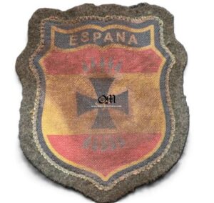 Raro Parche de Brazo para un Voluntario de la División Azul Española de la Wehrmacht
