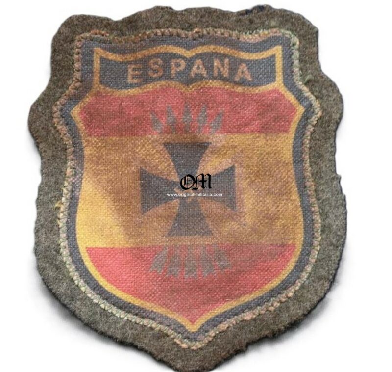 Raro Parche de Brazo para un Voluntario de la División Azul Española de la Wehrmacht