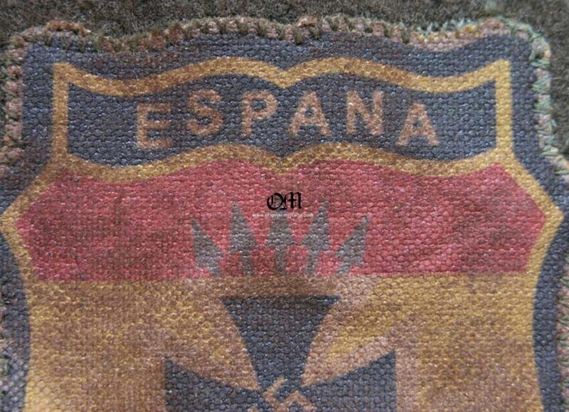 Raro Parche de Brazo para un Voluntario de la División Azul Española de la Wehrmacht - Imagen 3