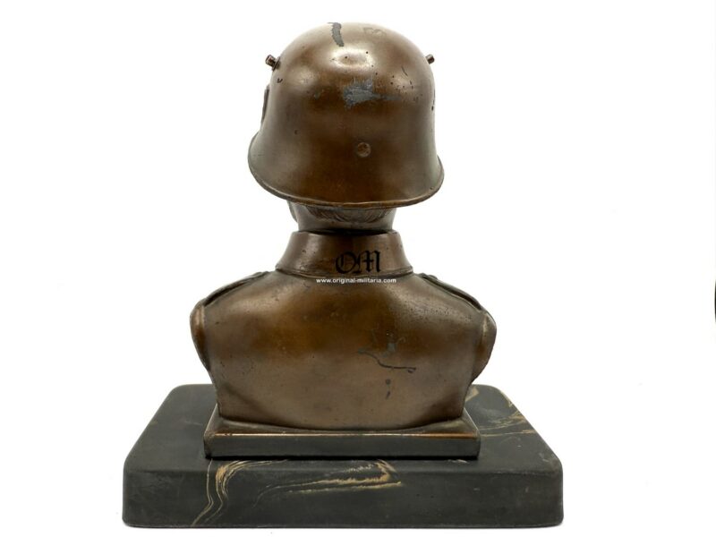 Wehrmacht/Heer Soldier Bust with Base for Table Decoration - Image 5
