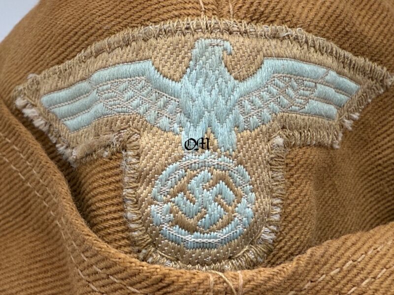 Gorro Cuartelero Tropical para Tropa y Suboficiales de Luftwaffe con Insignias del Heer, Muy Raro, 1941 - Imagen 21
