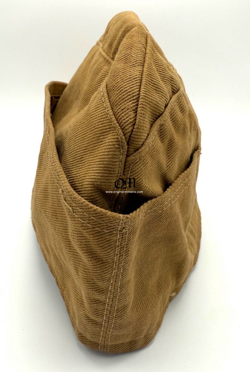 Gorro Cuartelero Tropical para Tropa y Suboficiales de Luftwaffe con Insignias del Heer, Muy Raro, 1941 - Imagen 7