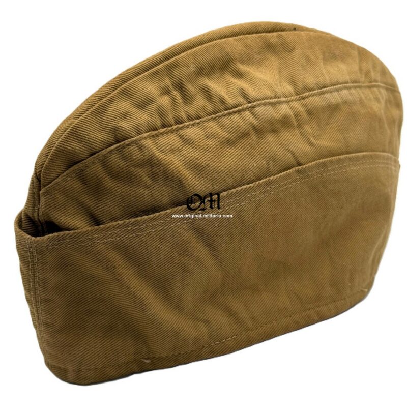 Gorro Cuartelero Tropical para Tropa y Suboficiales de Luftwaffe con Insignias del Heer, Muy Raro, 1941 - Imagen 8