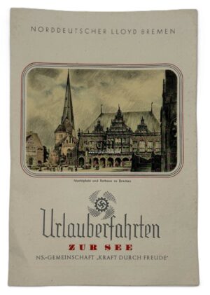 Norddeutscher Lloyd Bremen Company Brochure Promoting Sea Holidays 1938