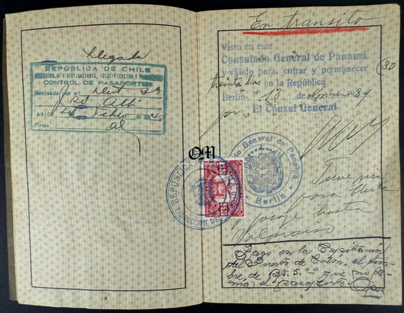 Pasaporte Alemán para un Ciudadano Judío Marcado «J» de Octubre del 1939. Excepcional. - Imagen 7