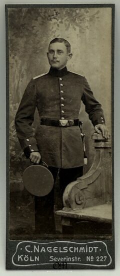 Photograph - Portrait of an Officer with a Bayonet by "C. Nagelschmidt, Cologne"