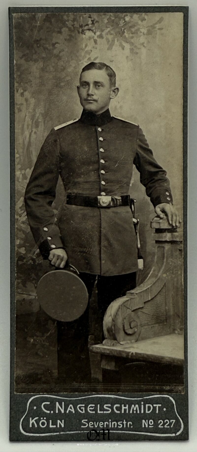Photograph - Portrait of an Officer with a Bayonet by "C. Nagelschmidt, Cologne"