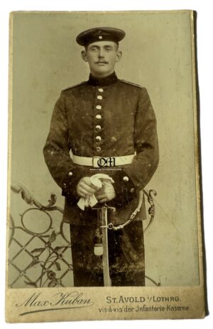 Fotografía-Retrato de Estudio hecha por "Max Kuntzman, St. Avold, Lorena"