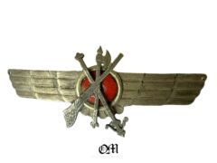 Second Model Silver Legionary Aviation Pilot's Wings for German and Italian Pilots during the Civil War. Rare. Hard to Find!!