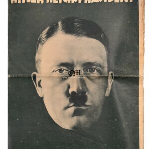 NSDAP/ Periódico Electoral de 1932 n.º 2, edición especial del «Lanzallamas» con "Poster de Mjolnir"