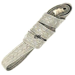 Wehrmacht/ Trenza de Aluminio Brillante para Insignias de Cuello y Hombreras del Uniforme indicativas del Rango de Suboficial.