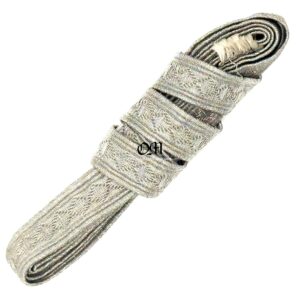 Wehrmacht/ Trenza de Aluminio Brillante para Insignias de Cuello y Hombreras del Uniforme indicativas del Rango de Suboficial.