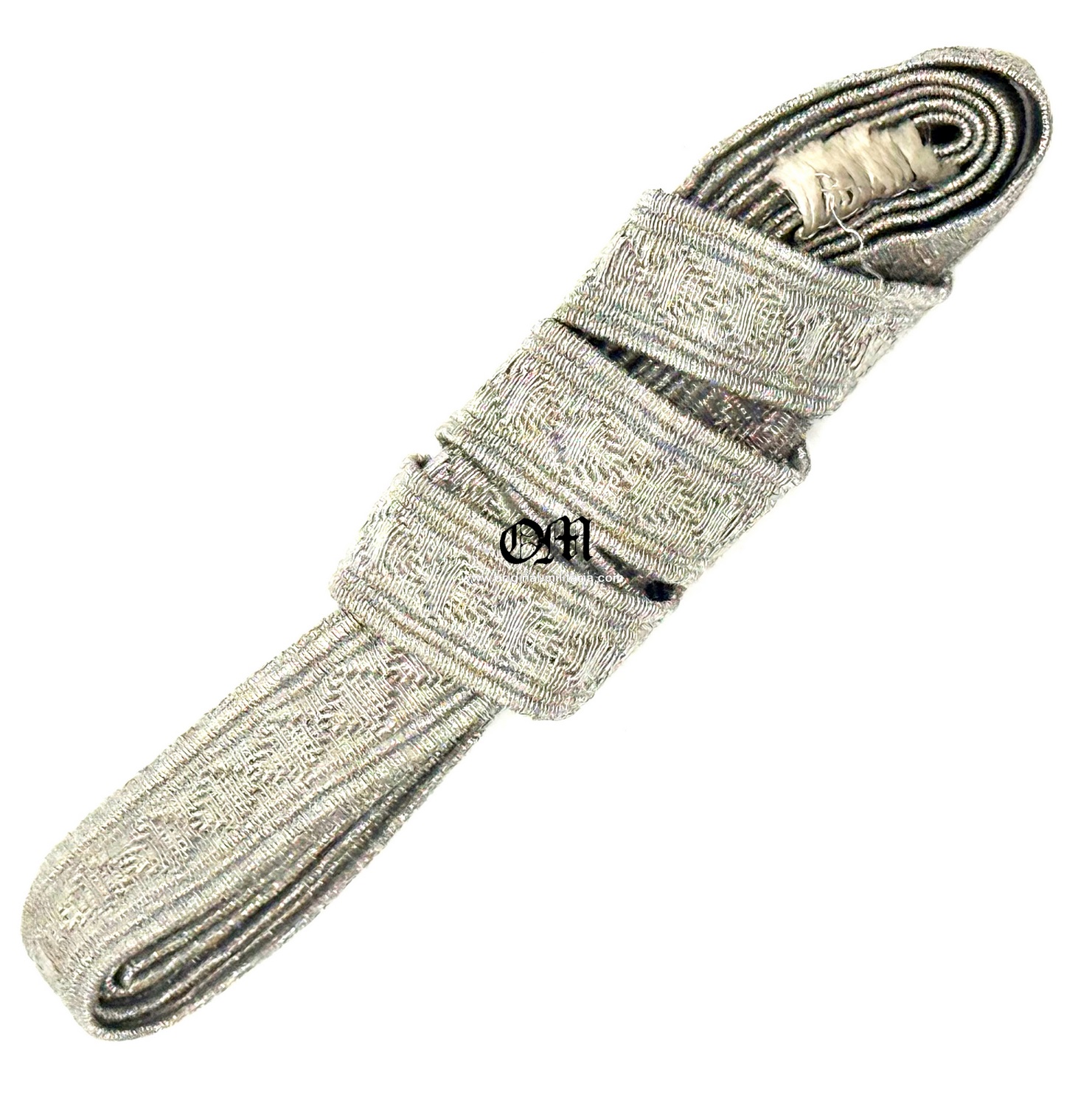 Wehrmacht/ Bright Aluminum Braid for Collar Badges and Shoulder Straps of the NCO's Uniform.